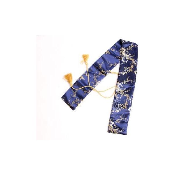 長さ：135cmこの刀袋カッコイイよ！　刀袋　青　梅柄　袋　日本刀や剣道の竹刀(しない)や模造刀・模擬刀の保管・収納に！ …