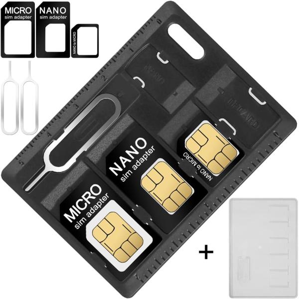 用途:日常にSIMカード、ナノカード、マイクロSDメモリーカード、クレジットカードなどを収納できます。黒いカードホルダー:スマホ用SIM用交換ピンとストッロ(ナノ-マイクロ、ナノ-標準、マイクロ-標準)が付き、カードを含めないことをご注意く...