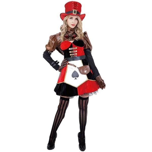 コスプレ衣装 コスチューム Trump Lady トランプレディ イベント コスプレ Steampunk 百貨店 ワンピース ハロウィン