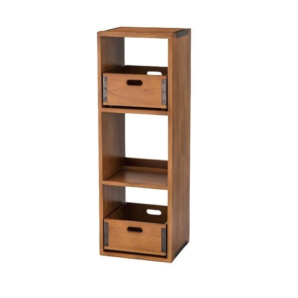 天然木 シェルフ 収納ラック 幅35cm 木製 収納ボックス 取り外し可 木目調 横置き両用 割引 縦置き 収納家具