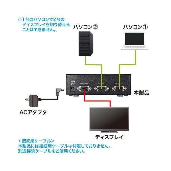 サンワサプライ ディスプレイ切替器ミニdsub Hd 15pin用 配送員設置送料無料 3 1台 2回路 Swev2n