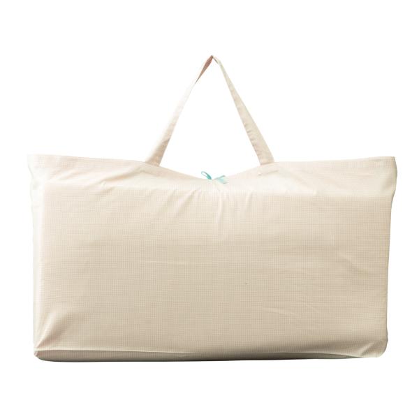 【商品名】お昼寝布団セット　ぞうさん　バッグ　単品【素材／材質】綿100％（ブロード）【色】アイボリー【サイズ】縦：約39cm、横：約88cm、マチ部分：約21cm【ご注意事項】モニターの発色の具合によって実際のものと色が異なる場合がござい...
