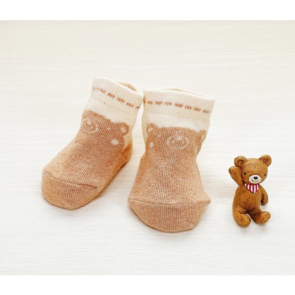 日本製　ソックス　ベルナチュール・くまくま7〜8ｃｍ/9〜11ｃｍ