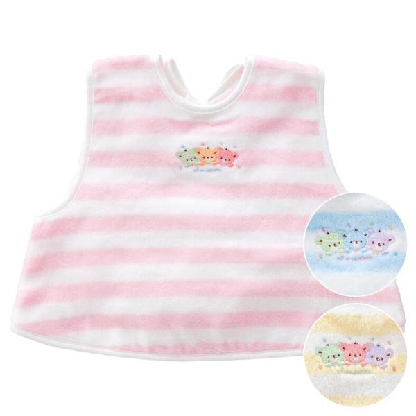 エプロン　パステルベア【日本製　出産準備　出産祝い　離乳食　お食事　食べこぼし　コットン100％　今治タオル　男の子　女の子】