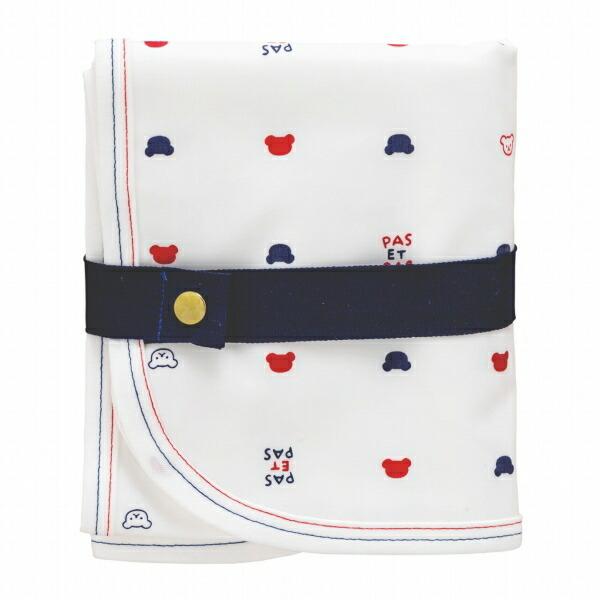 【商品名】おむつ替えシート　トリコロール【素材／材質】表：ポリウレタンラミネート裏：綿100％、縁取り部：綿100％【色】オフホワイト【サイズ】70×43cm【ご注意事項】モニターの発色の具合によって実際のものと色が異なる場合がございます。...