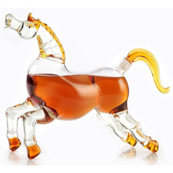 z[X ECXL[fJ^\ n OXfJ^ 1000ml  Horse Decanter for Scotch, Vodka, Rum, Tequila or Any Other Liquor 1000ml Decanter