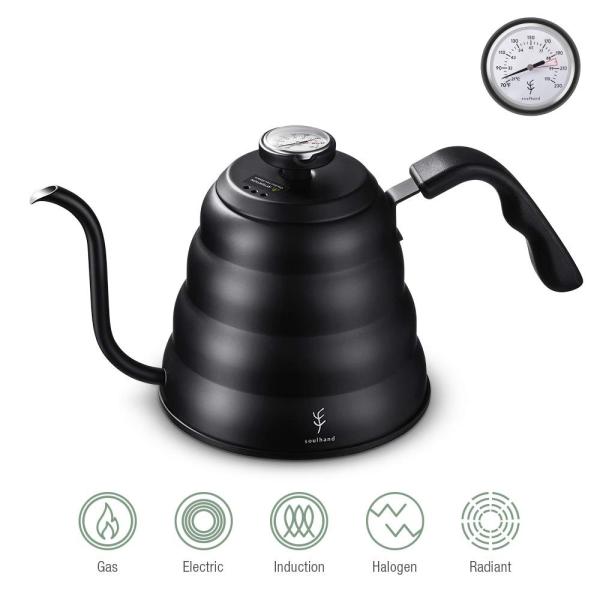 JtFPg O[XlbN Pg eB[|bg 1200ML J ubN xvt Soulhand Pour Over Kettle Gooseneck Kettle Tea Pot ₩