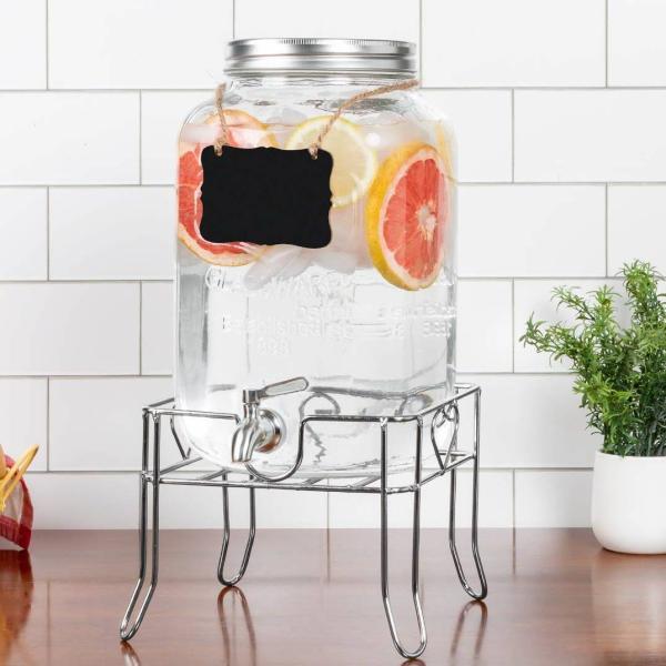 T[o[ hNfBXyT[ robWfBXyT[ W[ hNo[ 7.6L Outdoor Glass Beverage Dispenser X^ht
