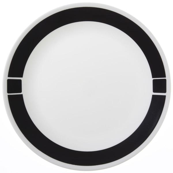 R[ rOEFA[ fBi[v[g 6_Zbg M 26cm A[oubN Corelle 6-Piece Dinner Plate Set,  Urban Black