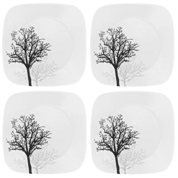 R[ XNGA `v[g 22cm W_Zbg lpM eBo[VhE Corelle Square Timber Shadows 8.75" Lunch Plate (Set of 8) 1119416