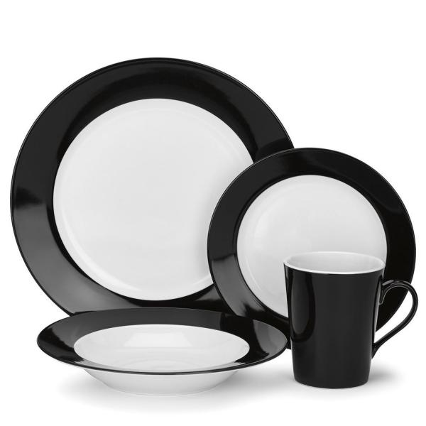 NCWi[g H16_Zbg fBi[EGAZbgH RNV ubN Cuisinart Reynes Collection 16-Piece Porcelain Dinnerware Set