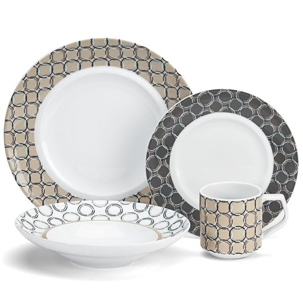 NCWi[g H16_Zbg fBi[EGAZbgH RNV V[@Cuisinart Chalais Collection 16-Piece Porcelain Dinnerware Set