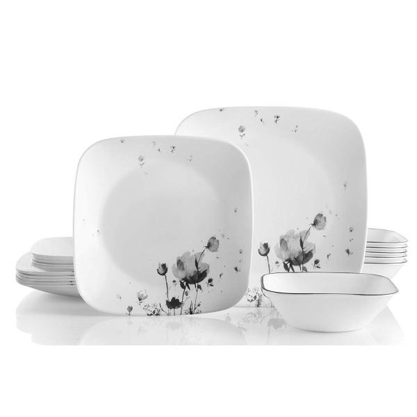 R[ H18_Zbg fBi[EFA fBi[v[g MZbg lpM t[ f \C Corelle Dinnerware Set Fleurs du Soir M M X[vM