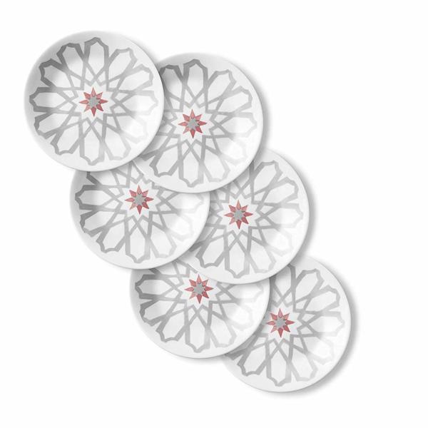 R[ H6_Zbg T_v[g O؃v[g M v[g M  MZbg HZbg  Corelle Appetizer Plates Amalfi Rosa