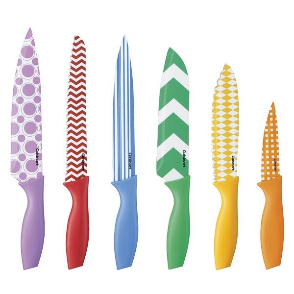 NCWi[g iCtZbg Jo[t@12_@}`J[ Cuisinart 12-Piece Printed Color Knife Set with Blade Guards, Multicolored C55-12PR1
