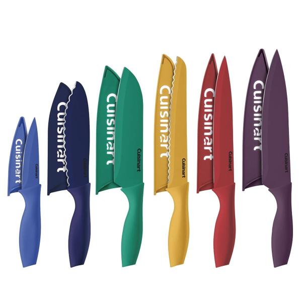 NCWi[g iCtZbg Jo[t@12_@J[iCt@WG Cuisinart 12 Piece Color Knife Set with Blade Guards, Jewel C55-12PCKSAM