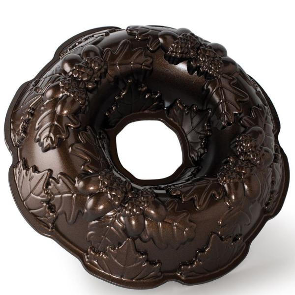 mfBbNEGA v`i I[^ [X ogp P[L^ Nordic Ware Platinum Autumn Wreath Bundt Pan 82348