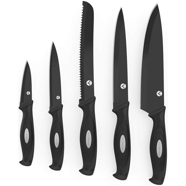 Lb`iCtZbg Zbg T_Zbg Jo[t VFtiCt ubhiCt ʕiCt Vremi 10 Piece Black Knife Set