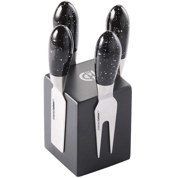 `[YiCt 5_Zbg `[YJb^[ `[YtH[N `[YJbg `[YXCX }OlbgX^ht papayaLeben Cheese Knife Magnetic Block Set