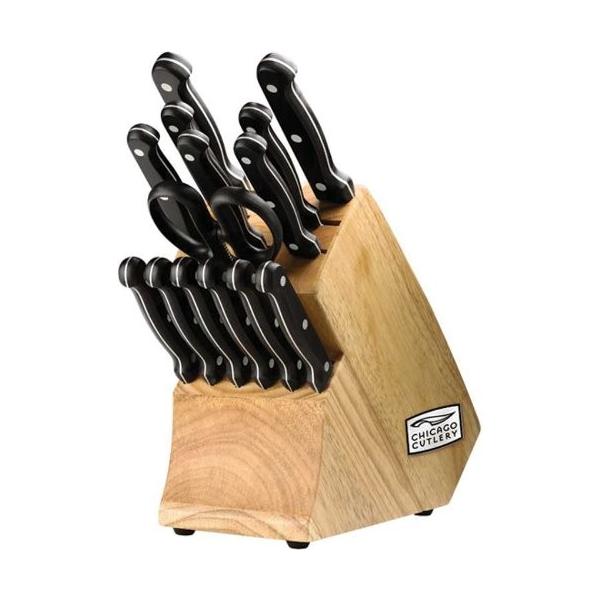 iCtZbg Zbg 15_Zbg Lb`iCtZbg ubNt n ق傤 VJSJg[ Chicago Cutlery Essentials Knife Block Set