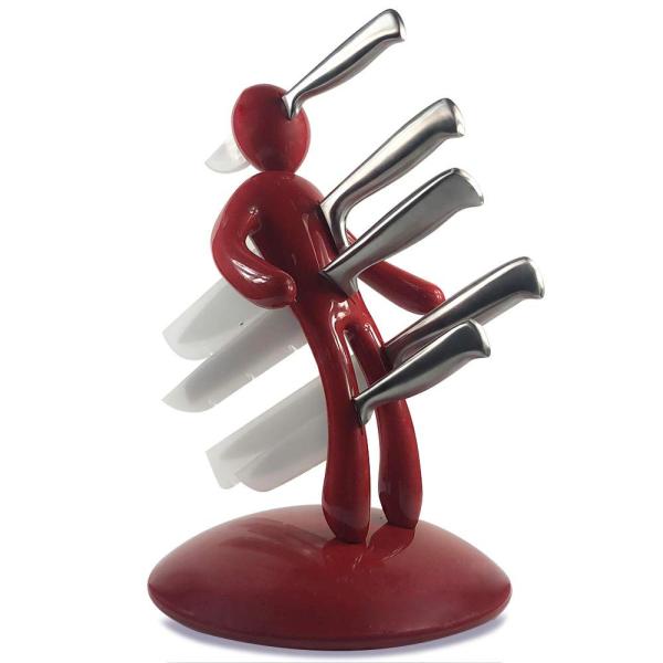 Lb`iCtX^hZbg Lb`iCt6_Zbg ubNt Zbg n ق傤 bh Kitchen Knife Block Set Stab Body Man Red memories
