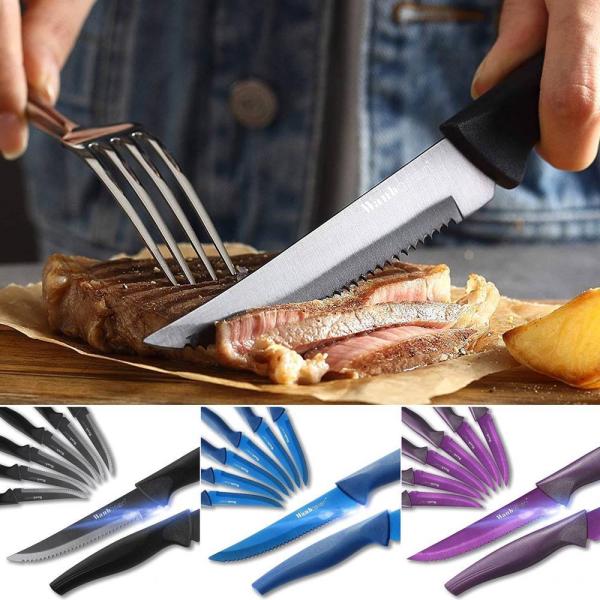 Xe[LiCt8_Zbg ؃iCt vtFbVi Zbg n oVI eF Wanbasion 8-Piece Steak Knife Set Lb`iCt Ȃ