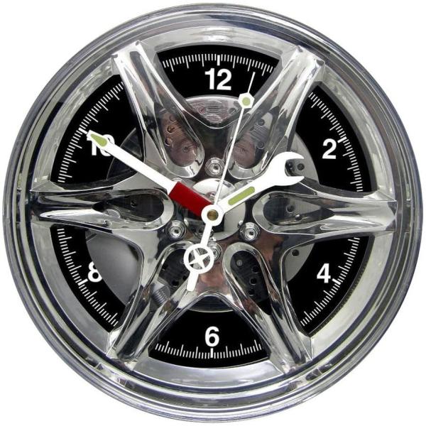 ホイール レインボー クロック タイヤ 時計★LED自動点灯 暗視センサー 旧車 ホイール レインボー クロック タイヤ 時計☆LED自動点灯 暗視