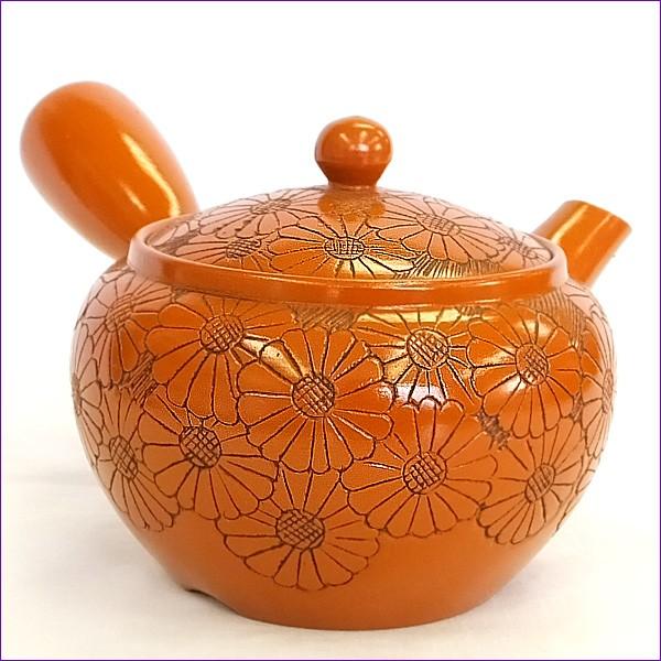 大きい急須 急須 きゅうす 使いやすい急須 かぶら朱泥菊花総彫 ステンレス製の固定式茶こしアミ付 Buyee Buyee 日本の通販商品 オークションの代理入札 代理購入