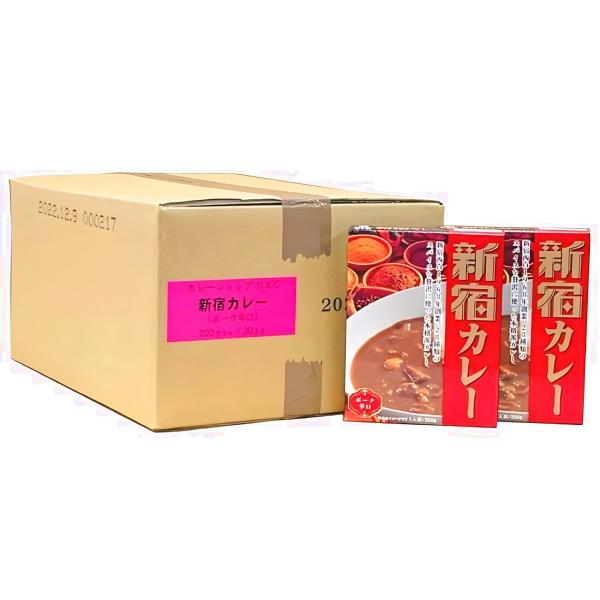新宿カレー c&amp;c ポーク 辛口 レトルト ルー レンジ対応 ギフト 防災 備蓄 curry 京王 駅カレー 200g 6個セット (辛口 赤6)