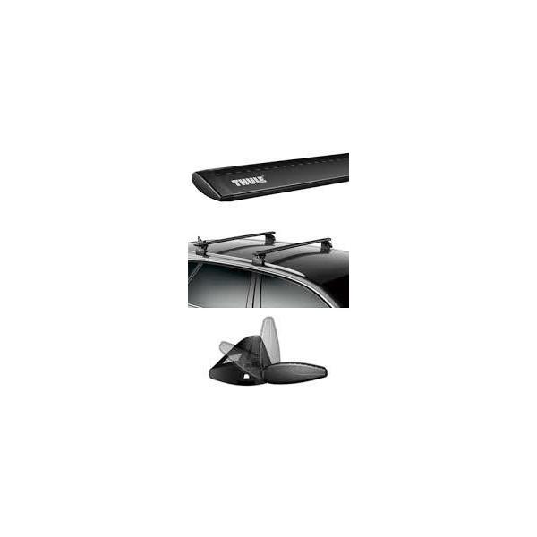THULE �X�[���[ �����[�m Z51 H20/9�` Z50 H16/9�` ���[�t���[���t 7104 7113B 127cm �x�[�X�L�����A �E�C���O�o�[EVO �u���b�N �ی�V�[�g�i����Ԓ�