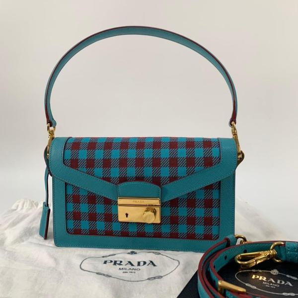 PRADA（プラダ） ショルダーバッグ 3way ギンガムチェック