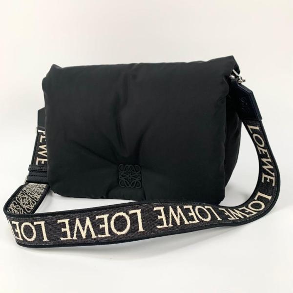 爆*送様 ロエベ ショルダーバッグ　ゴヤ　ナイロン LOEWE（ロエベ） ゴヤ ショルダーバッグ ナイロン レザー ブラック
