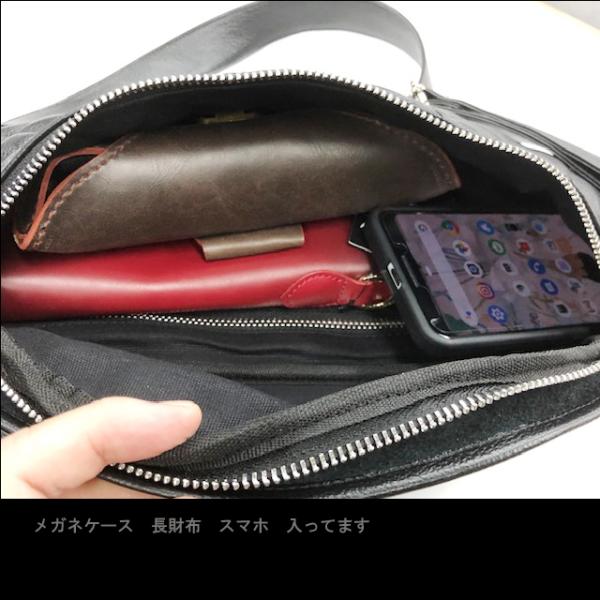 ボディバッグ メンズ 本革 レザー 大容量 斜めがけ ワンショルダー