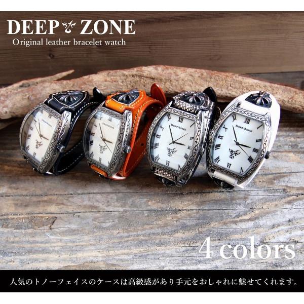 DEEP ZONE 限定5個 12800円 メンズ腕時計 アラベスク柄 ブレスウォッチ