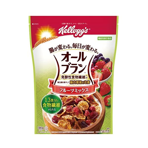 他サイト： ケロッグ オールブラン フルーツミックス 380g ×6袋 発酵性 食物繊維の商品画像