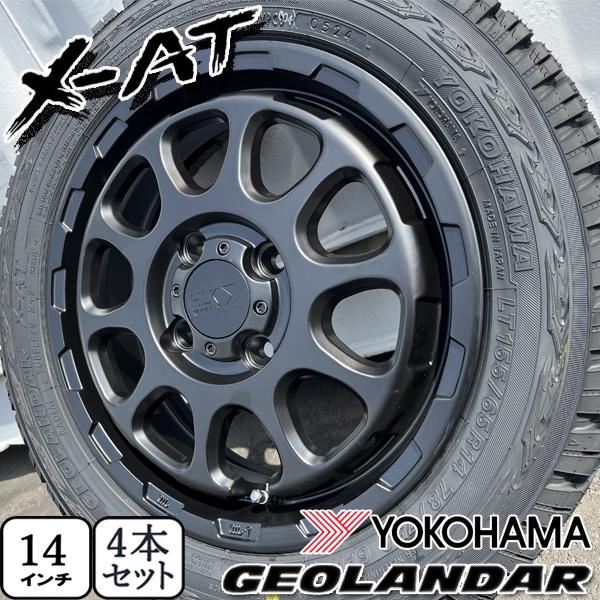 GEOLANDAR 軽自動車 軽トラ 軽バン 14インチ 新品タイヤホイール4本 