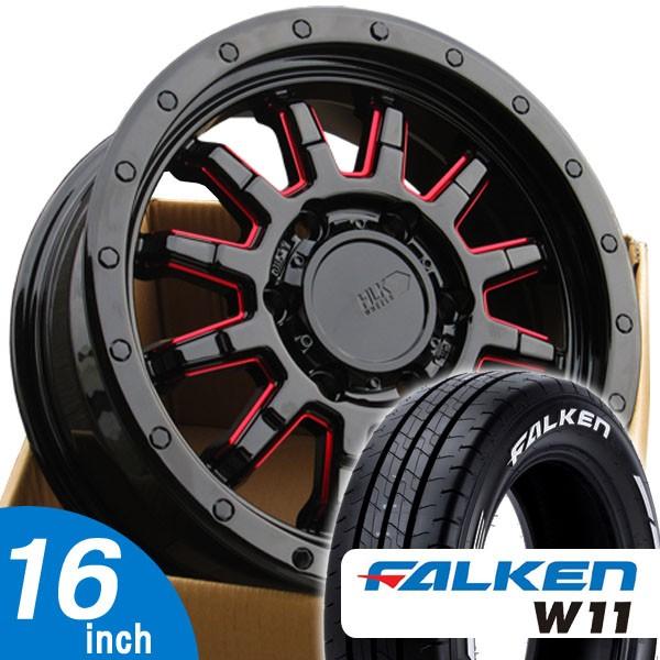 200系 ハイエース FALKEN W11 ファルケン ホワイトレター 215/65R16 16