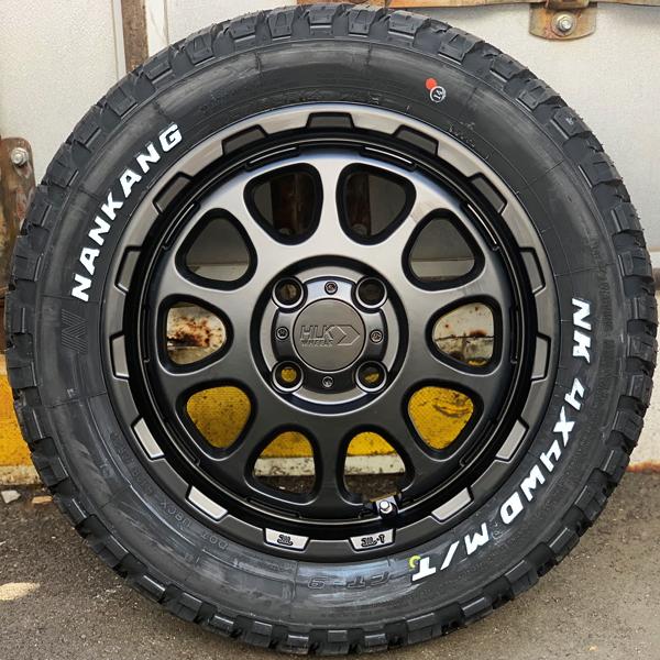 ホワイトレター マッドタイヤ 軽トラ 軽バン タイヤホイールセット 14インチ 新品 4本 ナンカン FT9 165/65R14