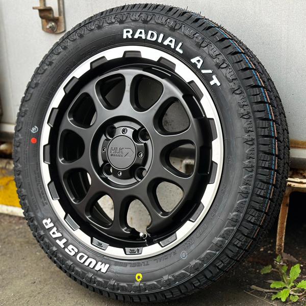 MUDSTAR 新品 N-VAN JJ1/2 14インチ タイヤホイール 4本セット マッド 