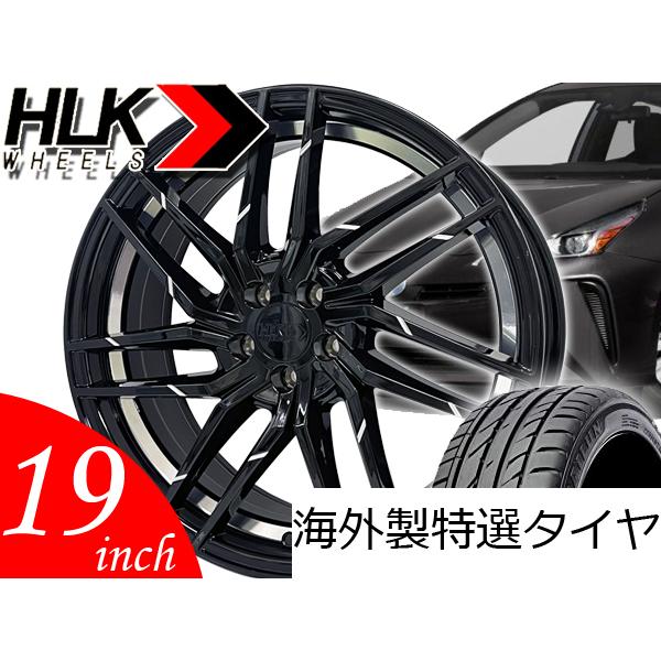 新品 19インチアルミホイール タイヤセット 4本 100 5穴 30系 50系