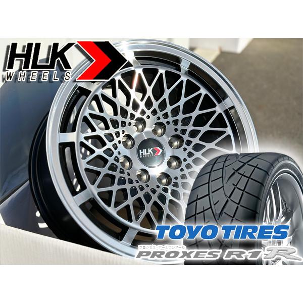 希少HLK ホイール 15インチ 8J＋20 PCD100 ４穴 15インチ HLKホイール 4本 8j 4穴 100 タイヤ付き
