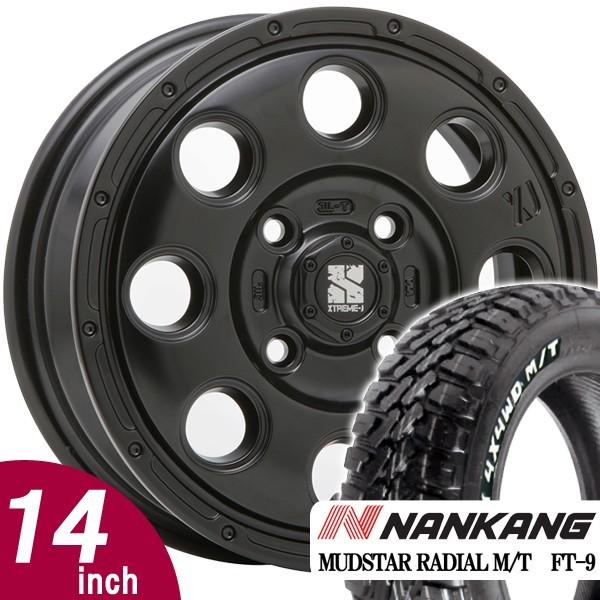 キャリー ハイゼット ハスラー エブリィ エクストリームJ KK03 NANKANG ナンカン マッドスター ホワイトレター 165/65R14