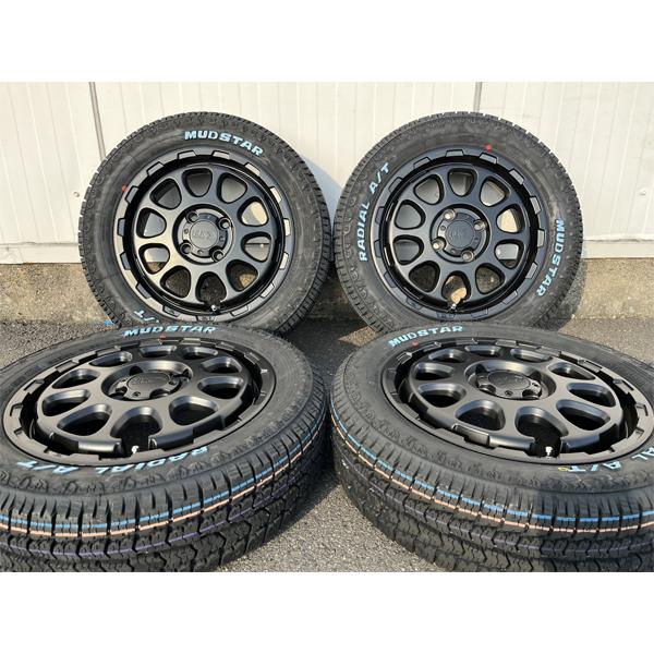 MUDSTAR 4本セット!! 14インチ 4.5j+43 155/65R14 新品 タイヤホイール