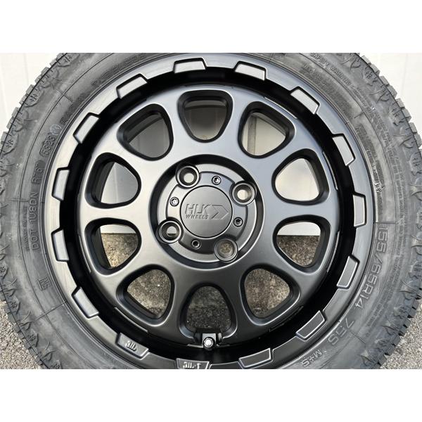 155/65R14 アルミ　4本　軽自動車に MUDSTAR 純正車高装着可! 14インチ 4.5j+43 155/65R14 新品 4本 タイヤ