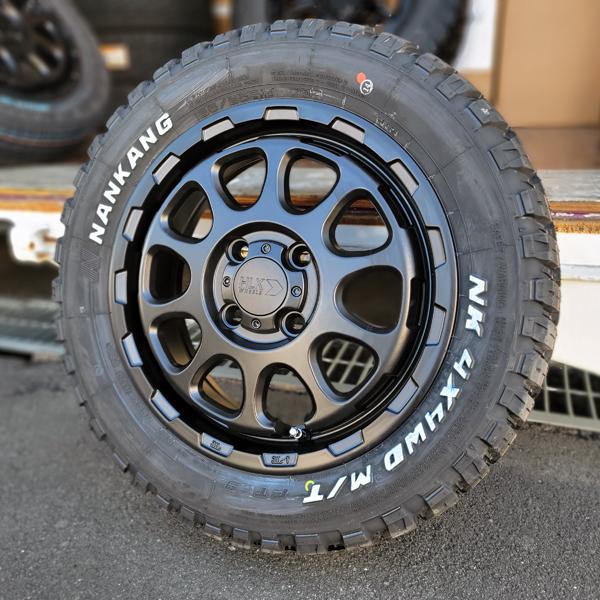 165/65R14 ナンカン M/T ホワイトレター タイヤホイールセット NANKANG ホワイトレター マッドタイヤ 軽トラ 軽バン タイヤ