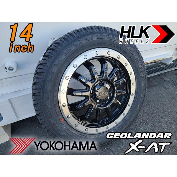 送料込み ヨコハマジオランダーXAT 165/65R14セット Nバン・ハスラー