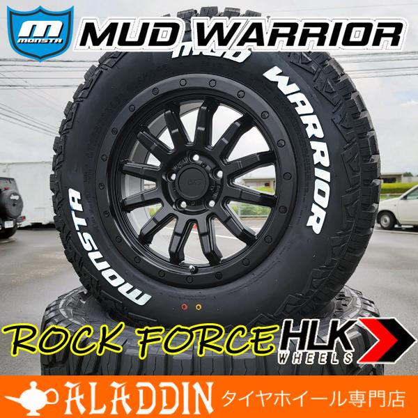 いし MONSTA MUD WARRIOR 16インチ デリカd5 新品 16インチ タイヤホイールセット モンスタ マッドウォーリアー 215