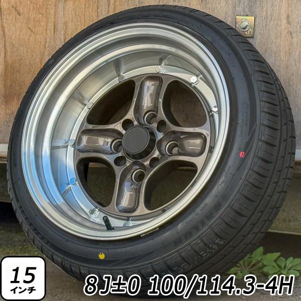 ATREZZO 在庫限り タイヤホイール4本SET 新品 15×8J ±0 PCD 100 114.3