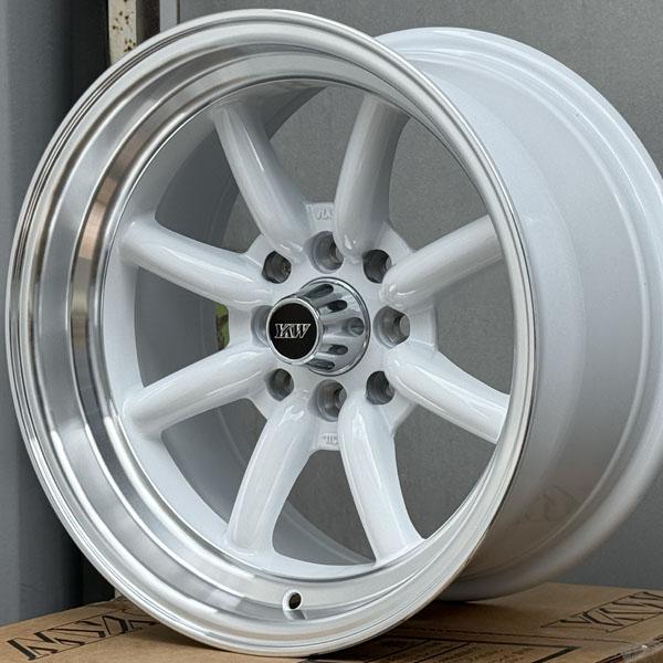 在庫限り 15x8J ±0 PCD 100 114.3 4穴 15インチホイール4本セット