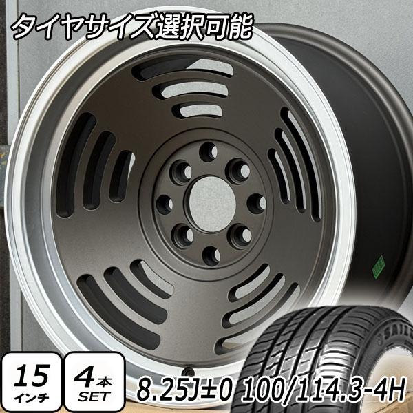 ATREZZO 在庫限り タイヤホイール4本セット 新品 15×8.25J ±0 PCD 100